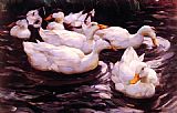 Six Ducks in a Pond by Alexander Koester